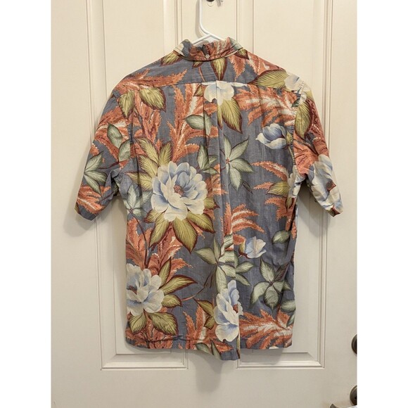 Reyn Spooner Hawaiian Shirt Men's Large Floral colorful vintage USA MADE - Picture 5 of 9